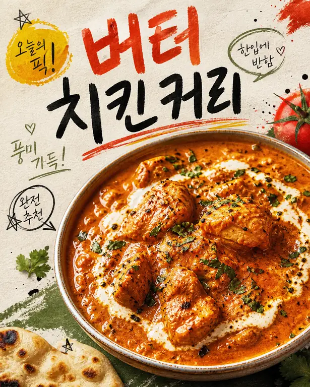 버터 치킨 커리 포스터