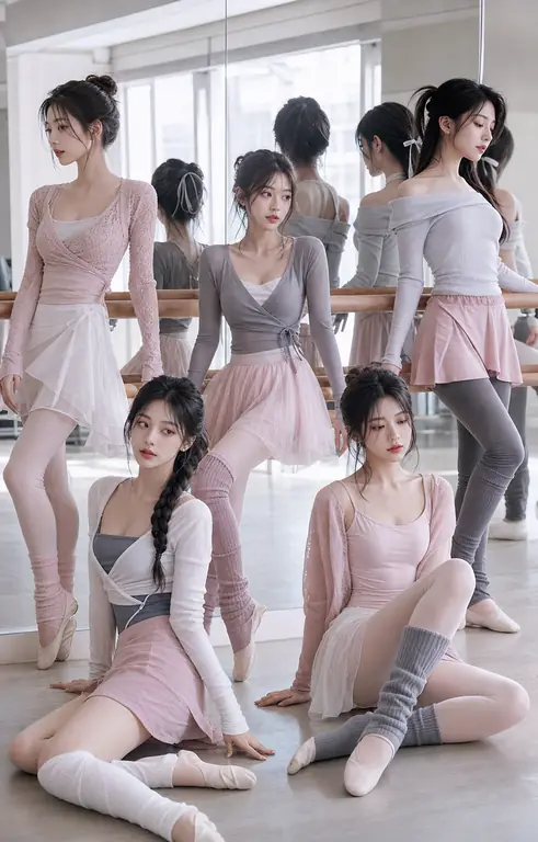 발레 스튜디오 걸그룹 화보