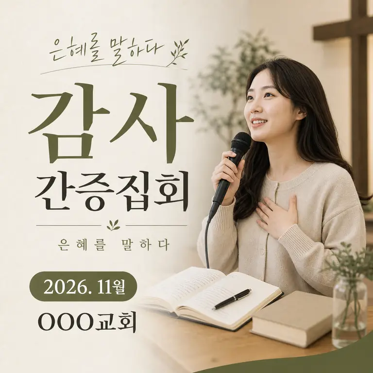 은혜를 말하는 간증집회