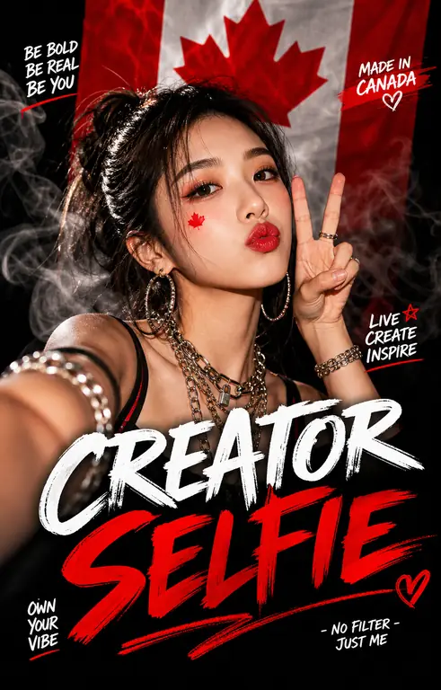 개성 셀피 포스터