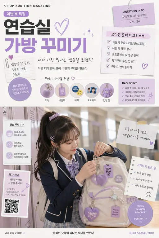 꿈을 담은 연습실 가방