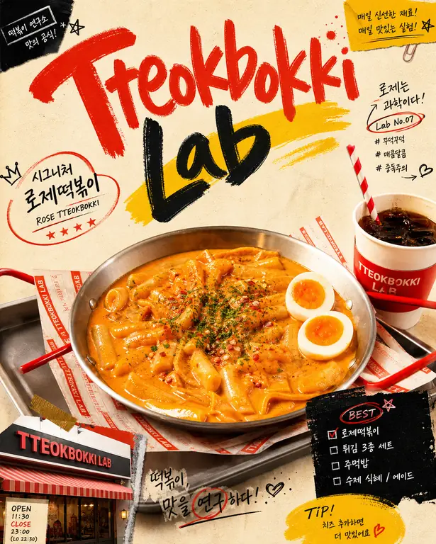 떡볶이 연구소 포스터