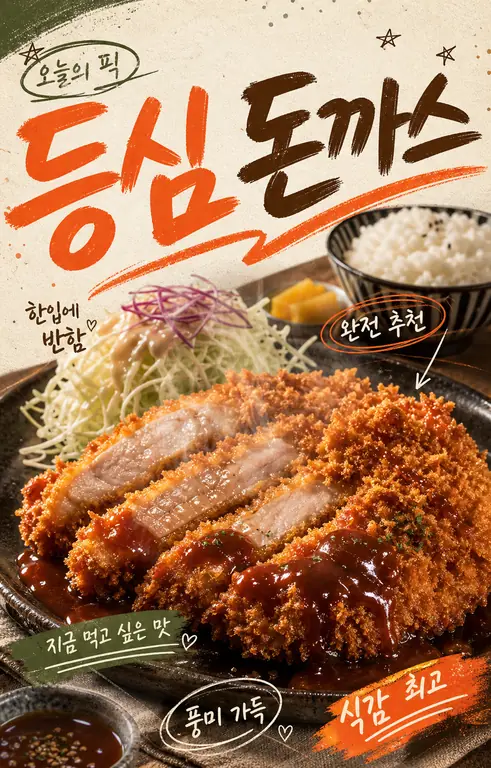 오늘의 픽 등심 돈까스