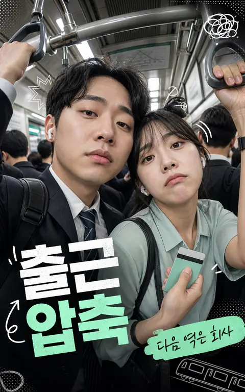 지하철 출근 밈 포스터