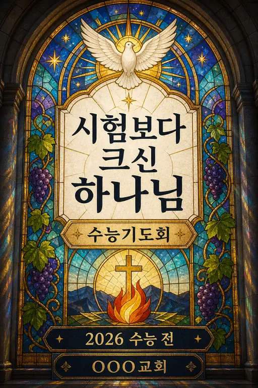 스테인드글라스 수능기도회