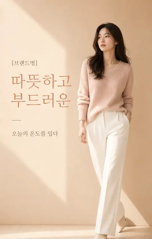 피치 베이지 패션