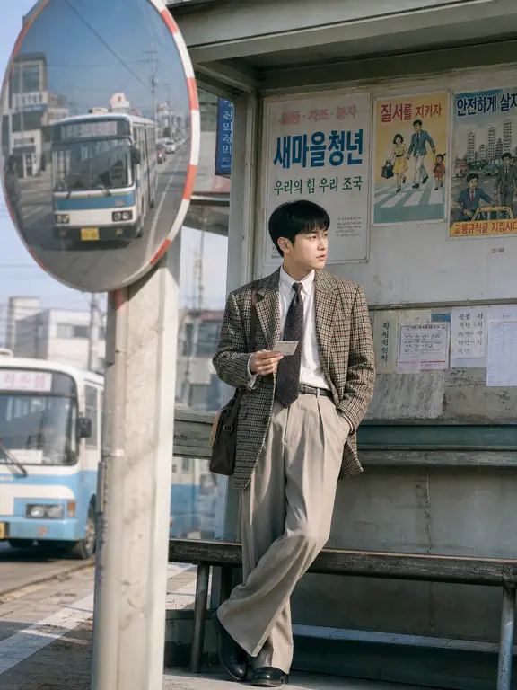 80년대 버스정류장