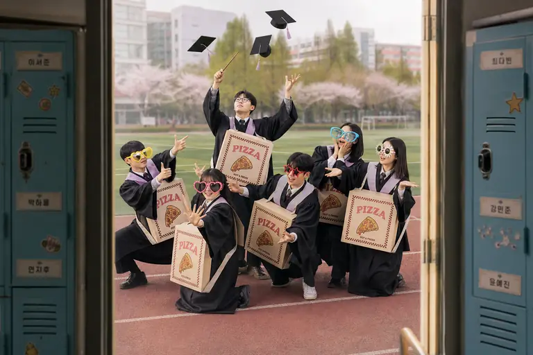 레트로 아이돌 졸업사진