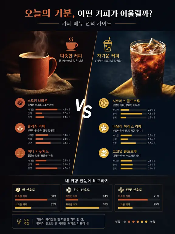 커피 취향 가이드