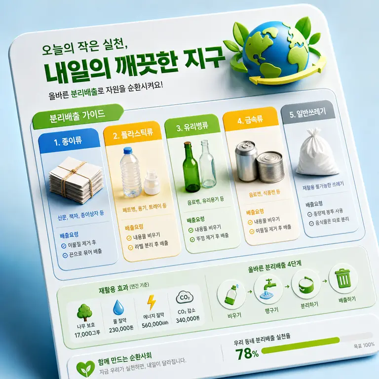 깨끗한 지구 분리배출