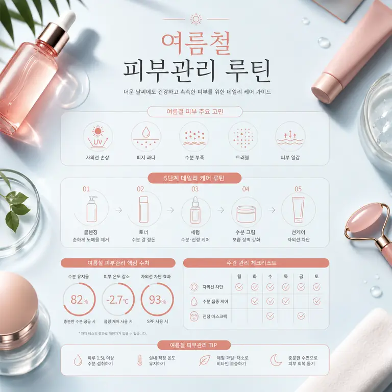 여름 피부 루틴