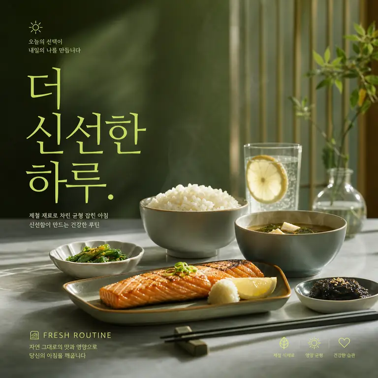 정갈한 아침 한상