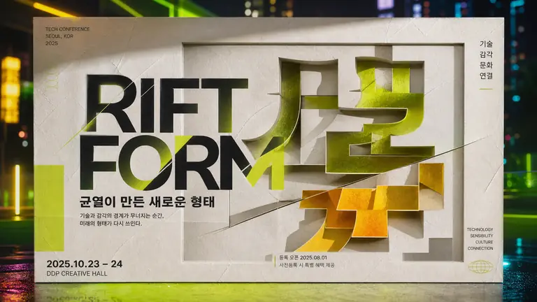 입체 타이포그래피 컨퍼런스