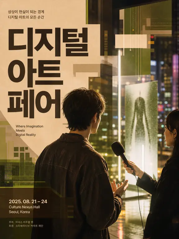 디지털 아트 페어 포스터