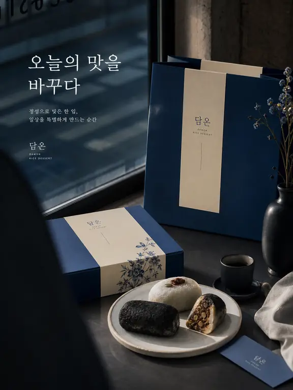 담은 떡 디저트