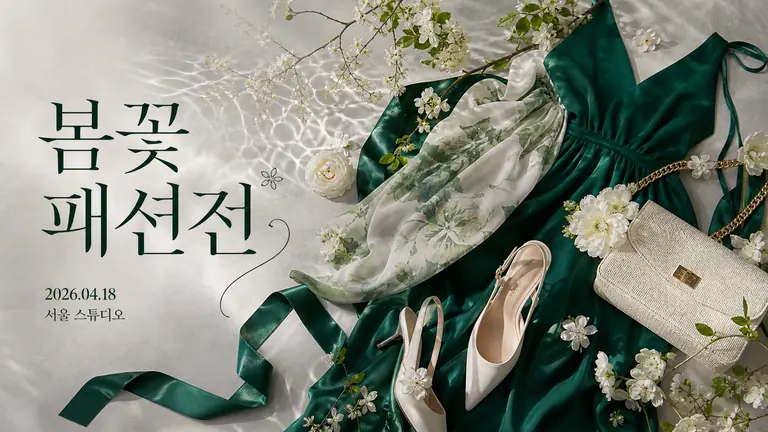 봄꽃 패션전 포스터