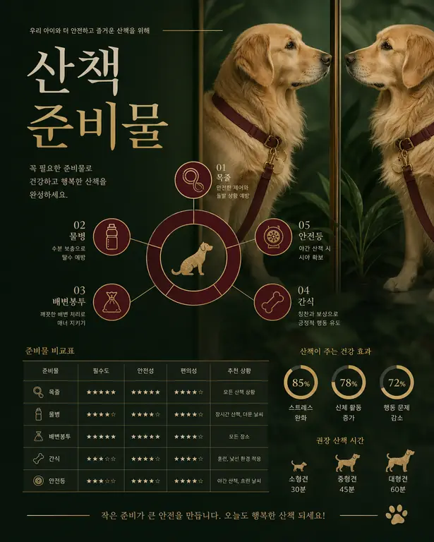 반려동물 산책 준비물
