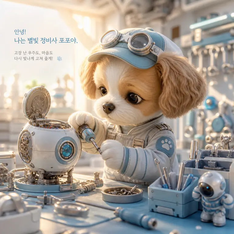 우주 정비사 강아지