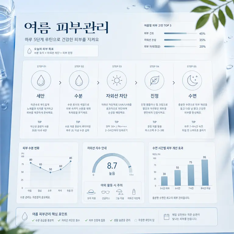 여름철 피부관리 루틴