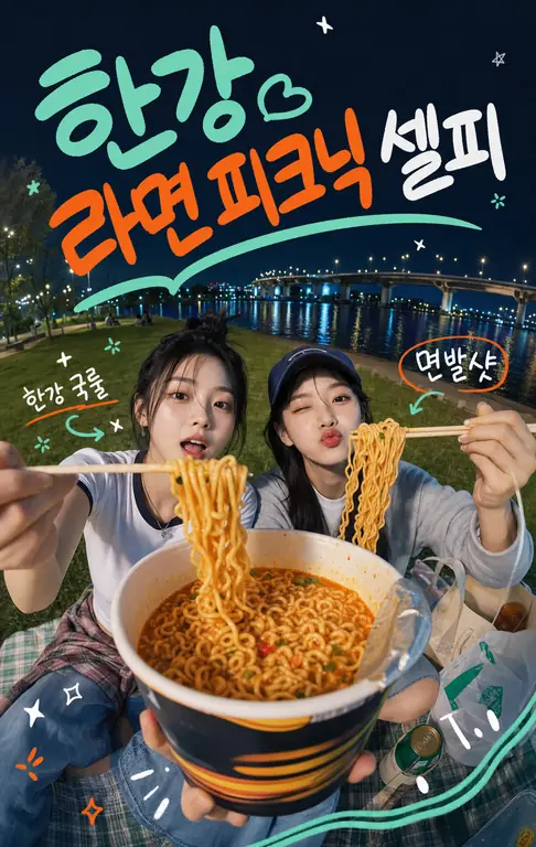한강 라면 피크닉