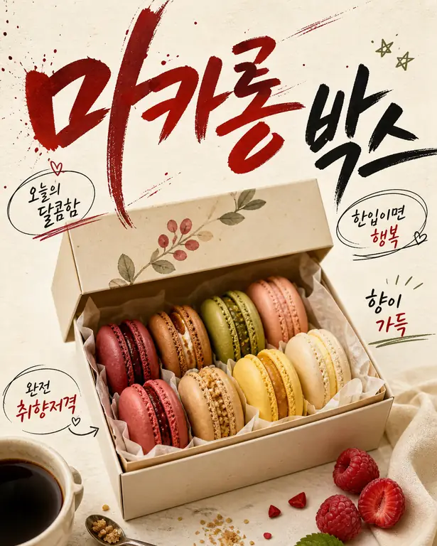 달콤한 마카롱 박스