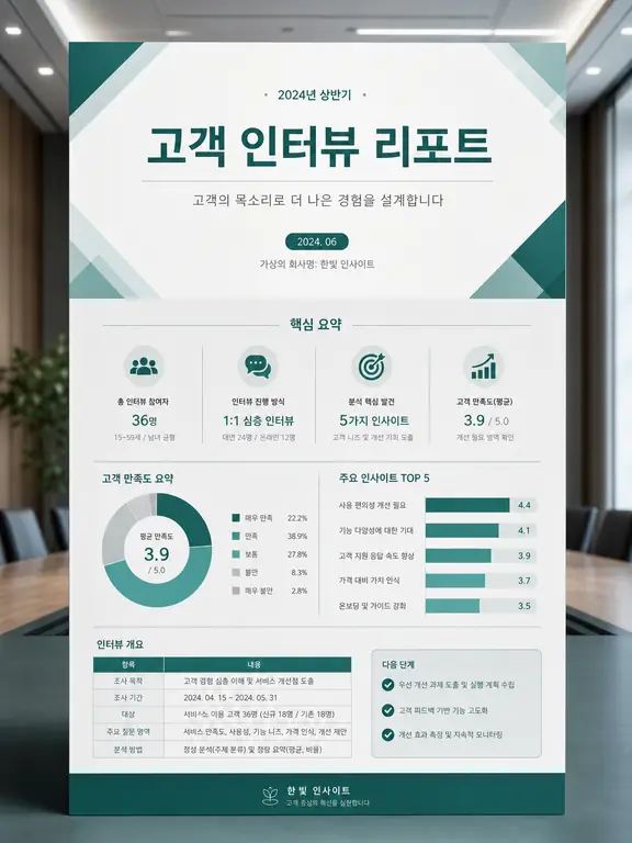 고객 경험 분석 리포트