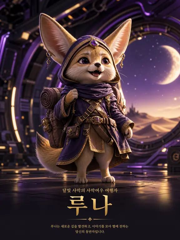 달빛 사막 여우 루나