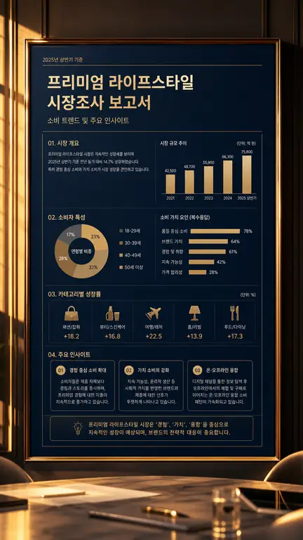 프리미엄 라이프스타일 보고서