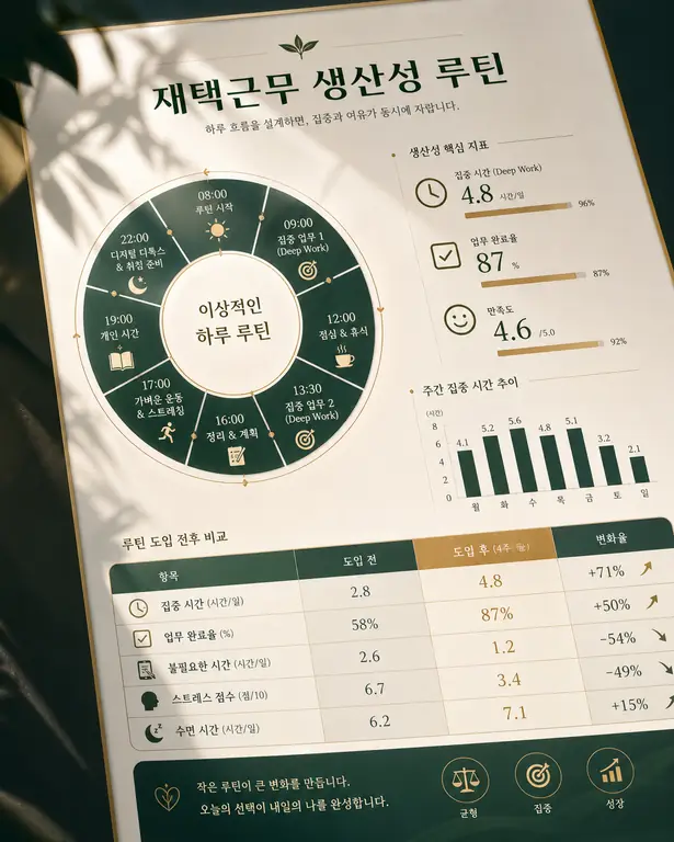 재택근무 생산성 분석