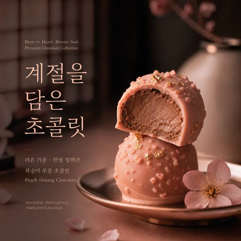 피치 우롱 초콜릿