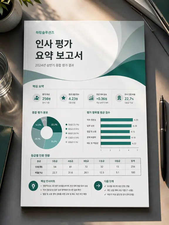 인사평가 보고서