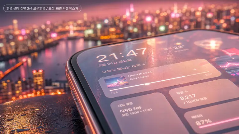 황홀한 도시 야경 폰