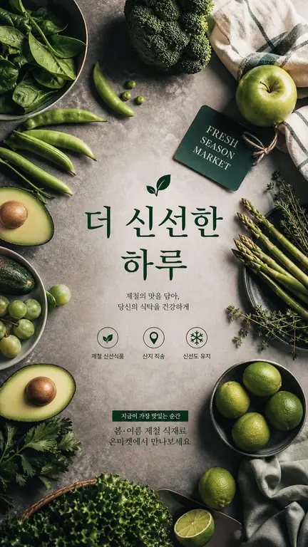신선한 제철 채소 캠페인