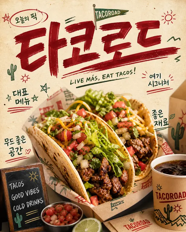 타코로드 홍보 포스터