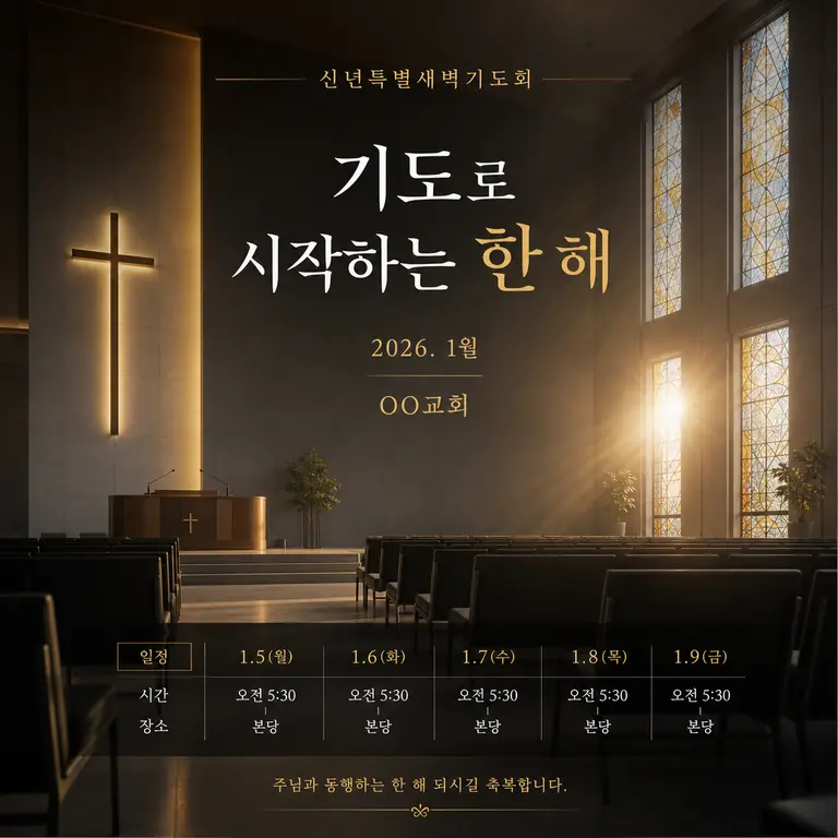 신년 새벽 기도회