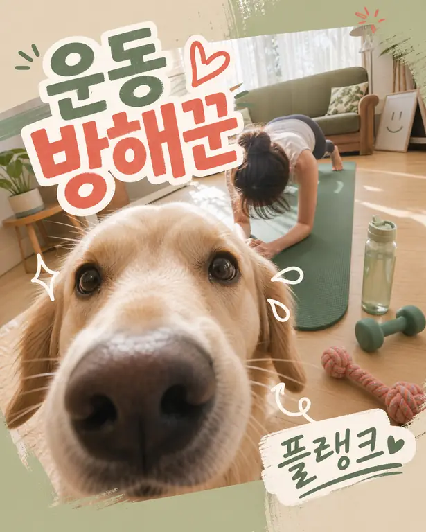 운동 방해견