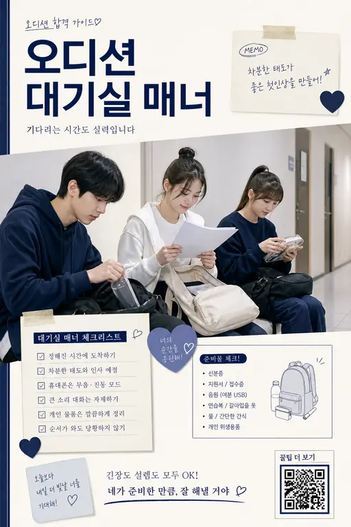 오디션 대기실 매너 가이드