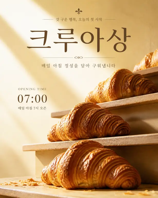 아침의 크루아상