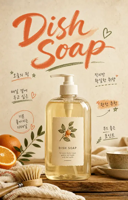 감성 주방세제 포스터