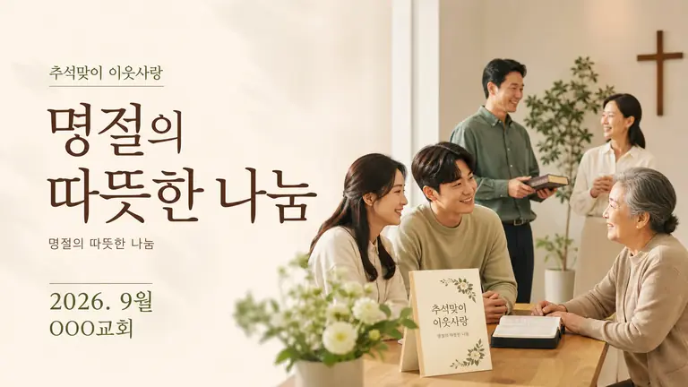명절의 따뜻한 나눔