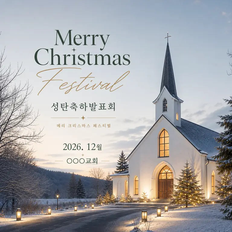 성탄절 교회 풍경