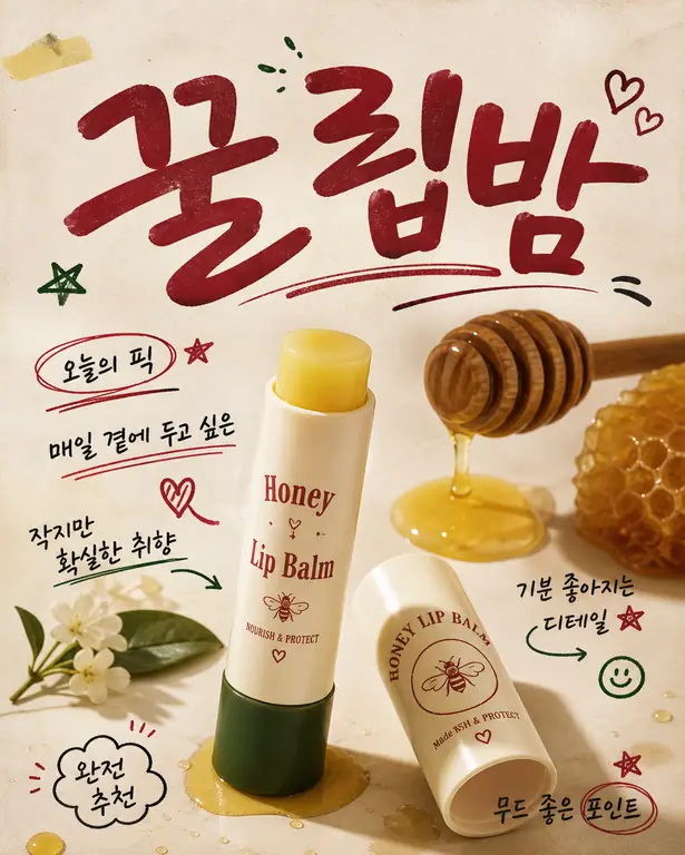 레트로 꿀 립밤