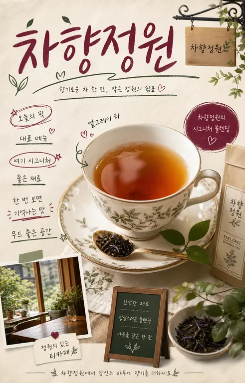 차향정원 얼그레이 포스터