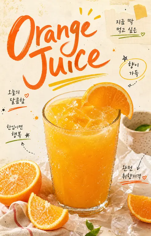 상큼 달콤 오렌지 주스
