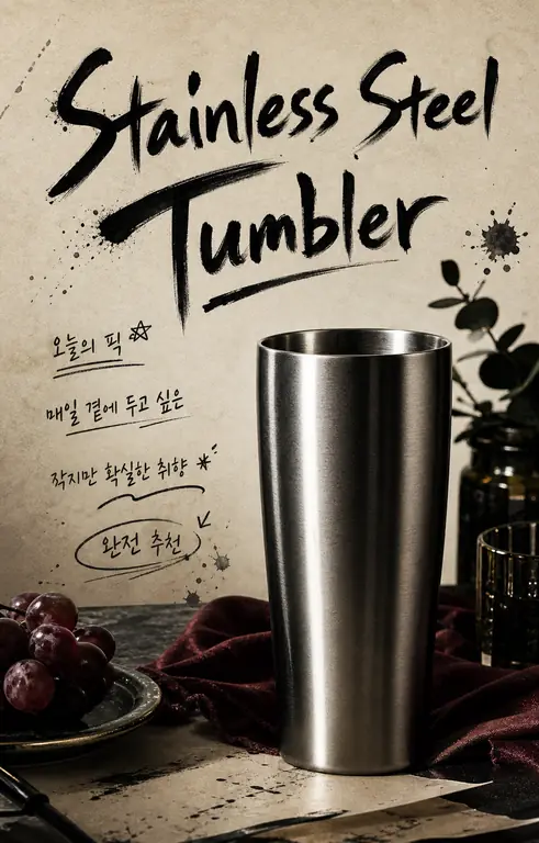 감성 텀블러 포스터