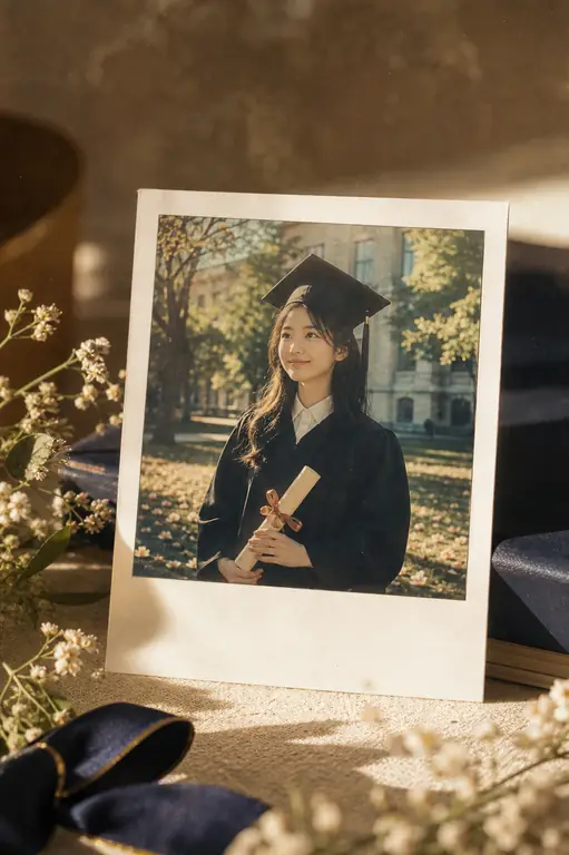 졸업 기념 폴라로이드