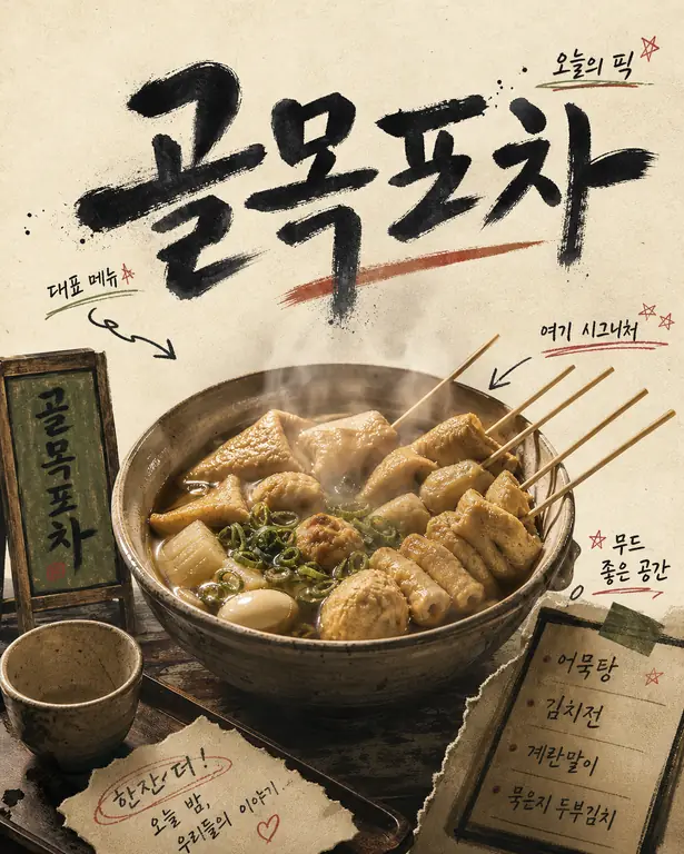 골목포차 어묵탕 포스터