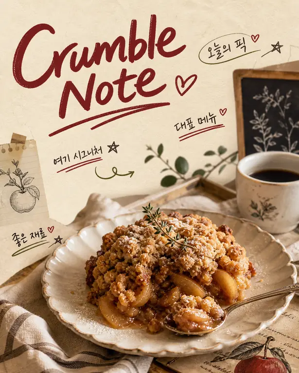 따뜻한 크럼블 노트