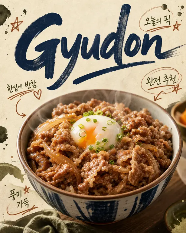 브런치 규동 포스터