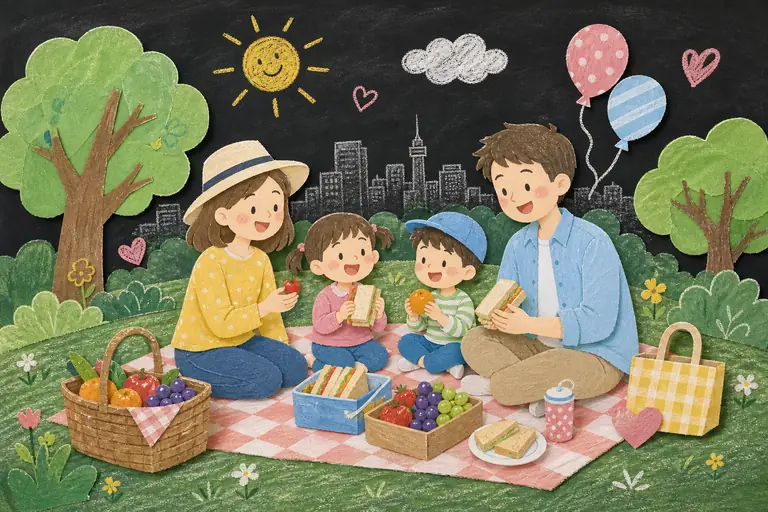 행복한 가족 소풍